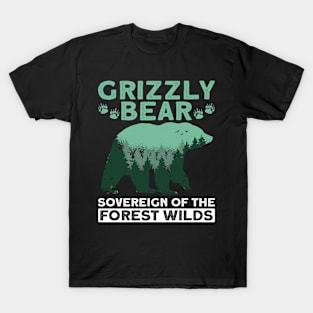 Grizzly Bear - Sovereign of the Forest Wilds - Grizzly Bear T-Shirt